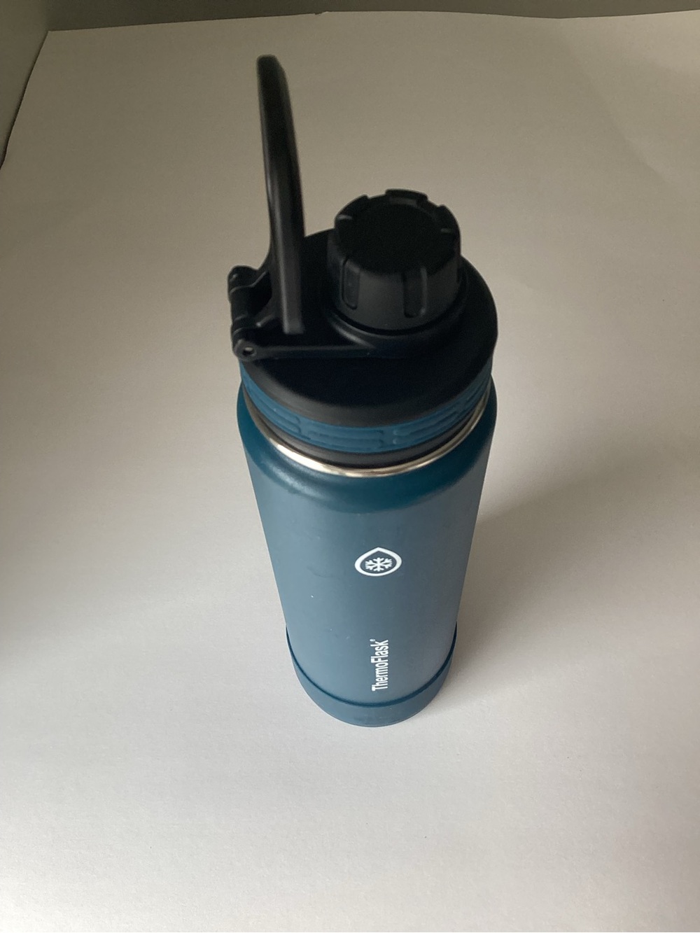 ThermoFlask Teal Insulated Stainless Steel Water Bottle with Carry Handle